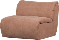 Baggy 1-Zits Geweven Chenille Oudroze