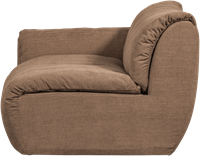 Baggy 1-Zits Met Arm Links Geweven Chenille Bruin-3