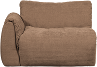 Baggy 1-Zits Met Arm Links Geweven Chenille Bruin-2