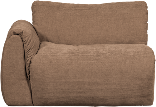 Baggy 1-Zits Met Arm Links Geweven Chenille Bruin-2