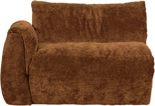 Baggy 1-Zits Met Arm Links 3D Chenille Middenbruin-2