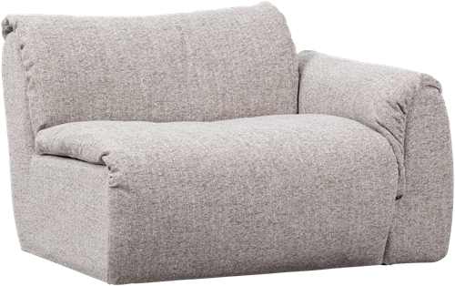 Baggy 1-Zits Met Arm Rechts Geweven Stof Naturel Melange-3