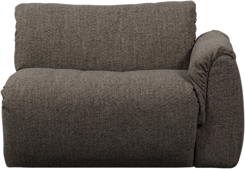 Baggy 1-Zits Met Arm Rechts Geweven Stof Warmgrijs Melange-2