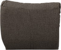 Baggy Hoekelement Geweven Stof Warmgrijs Melange-2