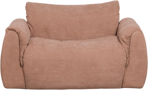 Baggy Loveseat Geweven Chenille Oudroze-2