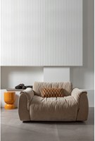 Baggy Loveseat 3D Chenille Zand-3