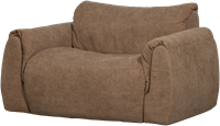 Baggy Loveseat Geweven Chenille Bruin