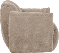 Baggy Draaifauteuil 3D Chenille Zand-3