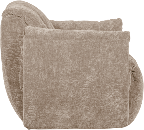 Baggy Draaifauteuil 3D Chenille Zand-3
