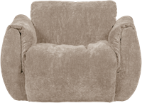 Baggy Draaifauteuil 3D Chenille Zand-2