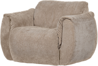 Baggy Draaifauteuil 3D Chenille Zand
