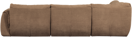 Baggy Hoekbank Links Geweven Chenille Bruin-3