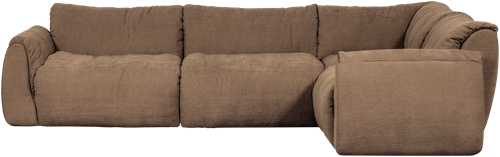 Baggy Hoekbank Rechts Geweven Chenille Bruin-2