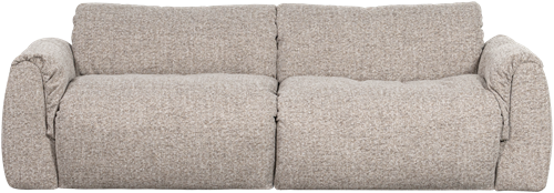 Baggy 2-Zits Bank Geweven Stof Naturel Melange-2