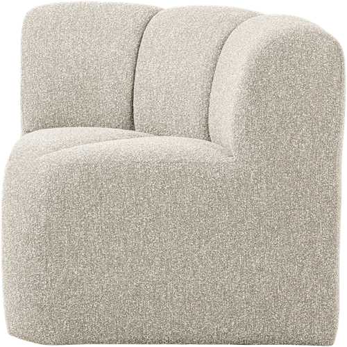 Mojo Eetbankje Hoek Met Rugleuning Boucle Beige Melange-2