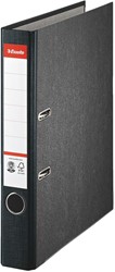 Esselte standaard ordner, ft A4, rug 55 mm, gewolkt karton, zwart