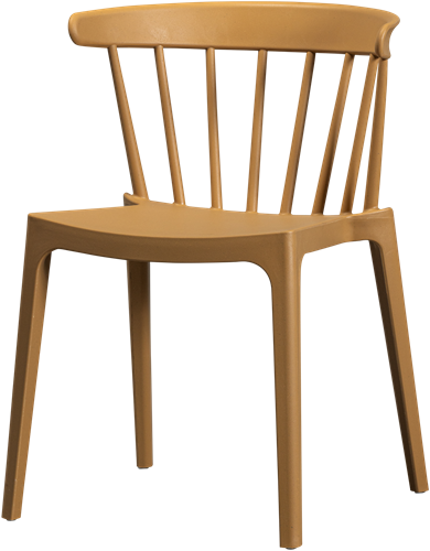 Bliss Tuinstoel Met Spijlen Wood Fiber Caramel Melange