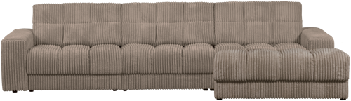 Second Date Chaise Longue Rechts Grove Ribstof Mud