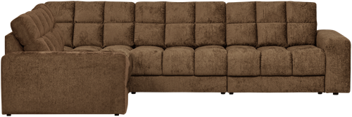 Second Date Hoekbank Links Structure Velvet Brass