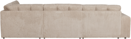 Second Date Hoekbank Rechts Grove Ribstof Travertin-3
