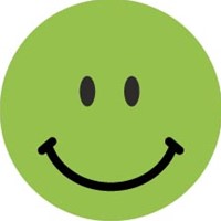 Avery rating dots, diameter 19 mm, rol met 250 stuks, smiley, groen-2