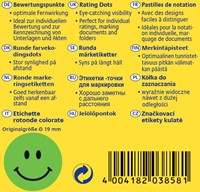 Avery rating dots, diameter 19 mm, rol met 250 stuks, smiley, groen-3