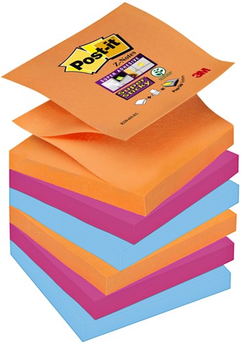 Memoblok 3M Post-it Z-Note S350 Super Sticky  76x76mm Bankok