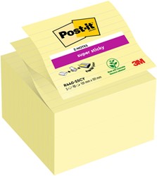 Memoblok Post-it Z-Notes S440 Super Sticky 100x100mm geel 5 stuks