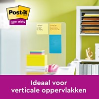 Memoblok Post-it 660 Super Sticky 102x152mm lijn rainbow 3 stuks-1