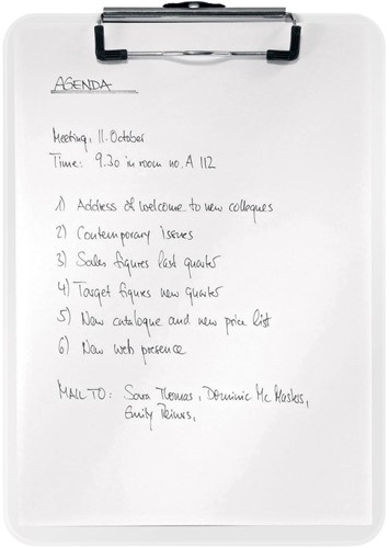 Leitz WOW klemplaat, ft A4, wit-2