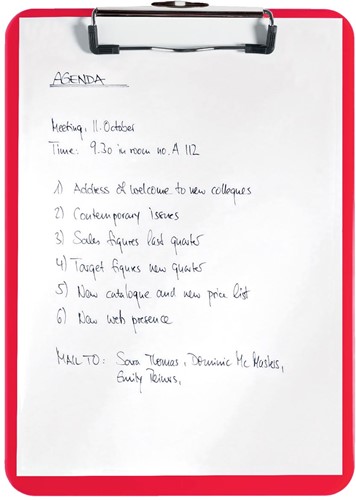 Leitz WOW klemplaat, ft A4, rood-2