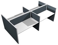 Zit sta bench bureau MAX Screen-Range 4 pers.