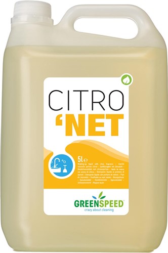 Greenspeed Citronet handafwasmiddel, fles van 5 l