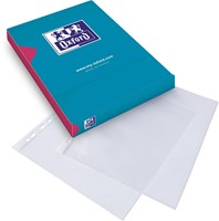Oxford showtas, A4, uit glasheldere PP, 11-gaatsperforatie, 50 micron, pak van 100 stuks-2