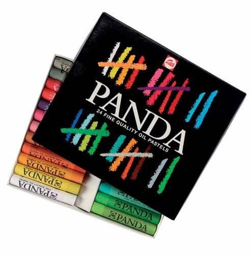 Talens Panda oliepastel, doos van 24 pastels
