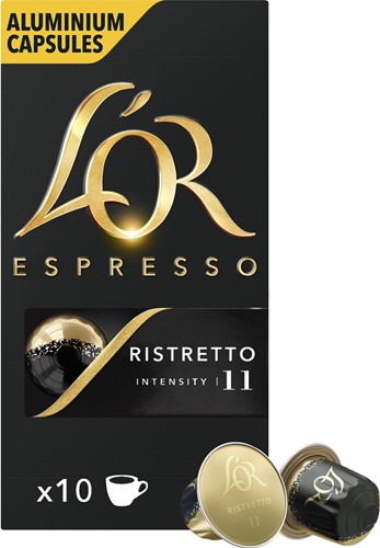 Douwe Egberts L'Or Intensity koffiecapsules, Ristretto, pak van 10 stuks