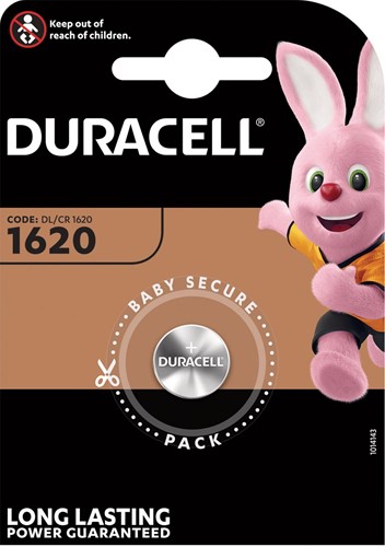 Duracell knoopcel Specialty Electronics CR1620, blister van 1 stuk