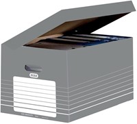 Elba archiefcontainer, ft  34,5 x 45 x 28 cm, grijs en wit