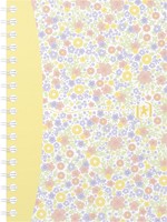 Oxford Floral softcover spiraalschrift, ft A6, 50 vel, geruit 5 mm, 4 geassorteerde designs-2
