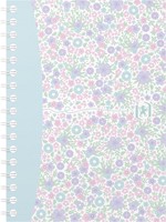 Oxford Floral softcover spiraalschrift, ft A6, 50 vel, geruit 5 mm, 4 geassorteerde designs-2
