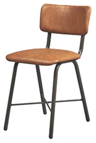 Stoel Skiatos rug en zitting gestoffeerd incl. viltdoppen