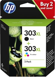 INKCARTRIDGE HP 3YN10AE 303XL ZWART + KLEUREN 1 Stuk