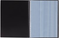 Elba Urban showalbum met spiraal, voor ft A4, 40 tassen, met elastieksluiting, zwart-3