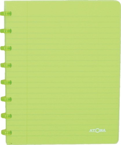Atoma Trendy schrift, ft A5, 144 bladzijden, geruit 5 mm, transparant groen