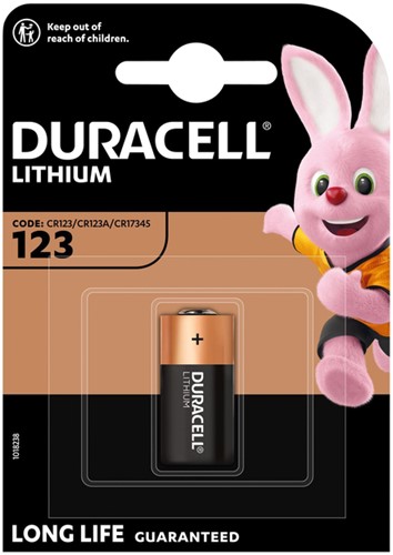 Batterij Duracell 1x CR123 high power lithium