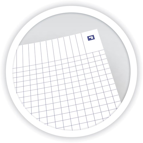 Oxford Floral hardcover spiraalschrift, ft B5, 60 vel, geruit 5 mm, turkoois-3