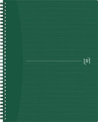 Oxford Origin spiraalschrift, ft A4+, 140 bladzijden, geruit 5 mm, groen
