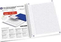 Oxford Boho Spirit spiraalschrift, ft A5, 120 bladzijden, geruit 5 mm, geassorteerde kleuren-2