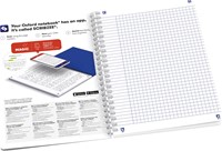 Oxford Boho Spirit spiraalschrift, ft A5, 120 bladzijden, geruit 5 mm, geassorteerde kleuren-3