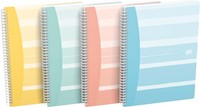 Oxford Iconics spiraalschrift, ft B5, 120 bladzijden, geruit 5 mm, geassorteerde kleuren-2